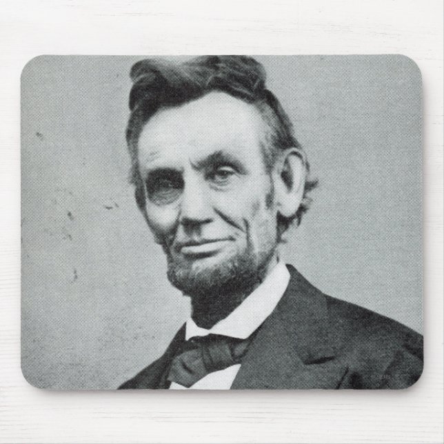 Porträt von Abe Lincoln 1 Mousepad (Vorne)