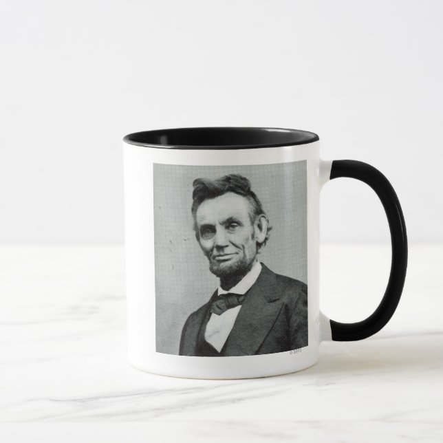 Porträt von Abe Lincoln 1 Tasse (Rechts)