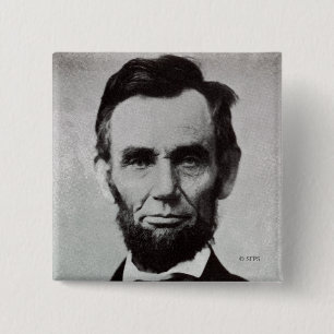 Porträt von Abe Lincoln 2 Button