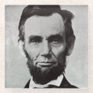 Porträt von Abe Lincoln 2 Glasuntersetzer