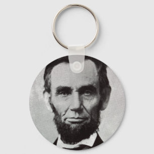 Porträt von Abe Lincoln 2 Schlüsselanhänger