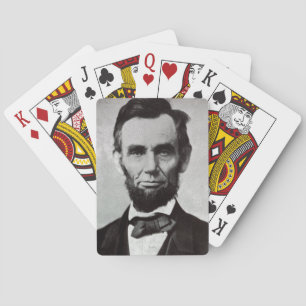 Porträt von Abe Lincoln 2 Spielkarten