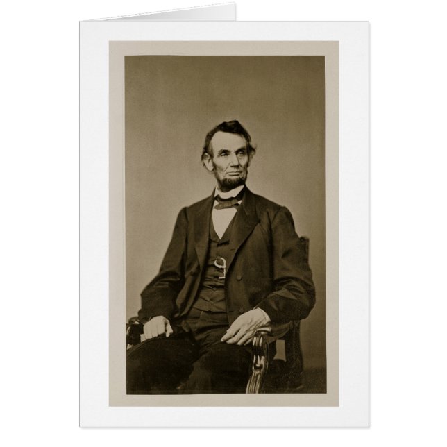 Porträt von Abraham Lincoln (1809-65) (b/w Foto) (Vorne)