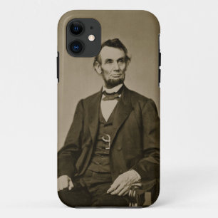 Porträt von Abraham Lincoln (1809-65) (b/w Foto) Case-Mate iPhone Hülle
