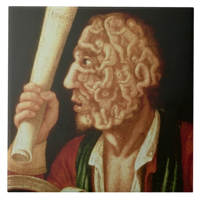 Porträt von Adam (Öl) Fliese (Vorderseite)