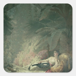 Porträt von Adelaide Maria, Gräfin von Iveagh Quadratischer Aufkleber