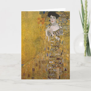 Porträt von Adele Bloch-Bauer von Gustav Klimt Karte