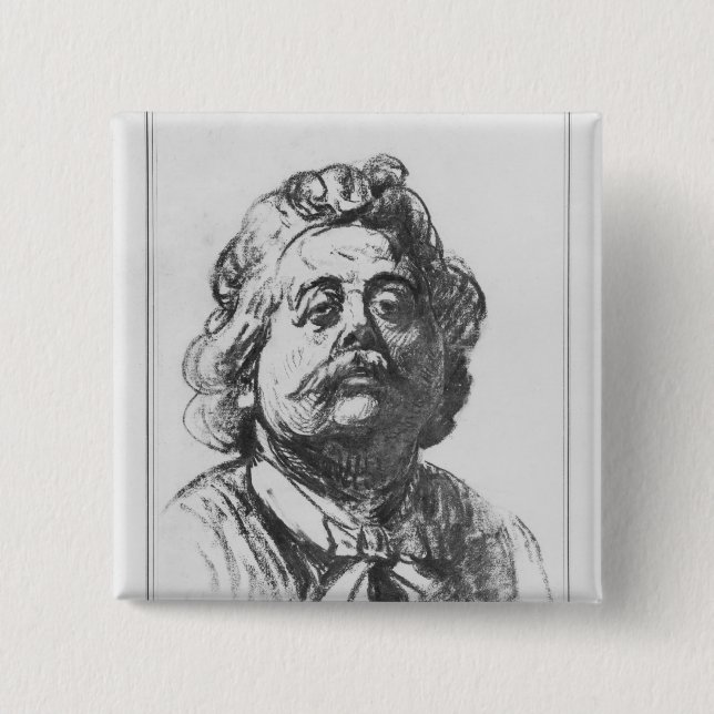 Porträt von Albert Ernst Fördermaschine-Belleuse Button (Vorderseite)