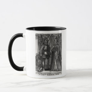 Porträt von Albert, Erzherzog von Österreich Tasse