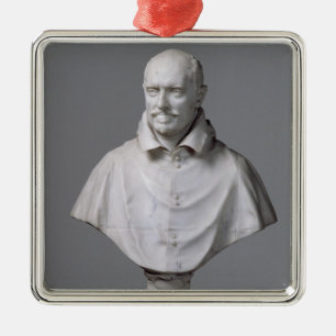 Porträt von Alessandro Silbernes Ornament