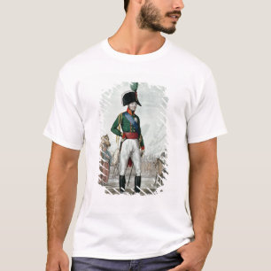 Porträt von Alexander I Pavlovich mit seiner Arme T-Shirt