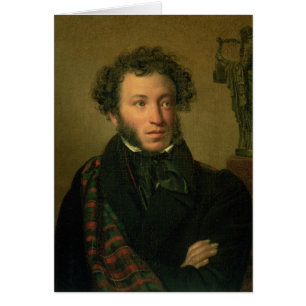 Porträt von Alexander Pushkin, 1827