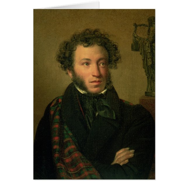 Porträt von Alexander Pushkin, 1827 (Vorne)