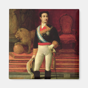 Porträt von Alfonso XII 1876 Magnet