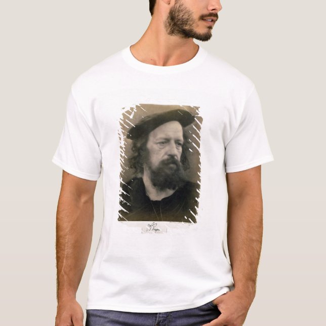 Porträt von Alfred, Lord Tennyson (1809-92) T-Shirt (Vorderseite)