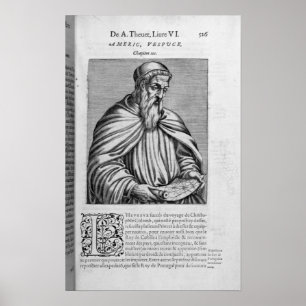 Porträt von Amerigo Vespucci Poster