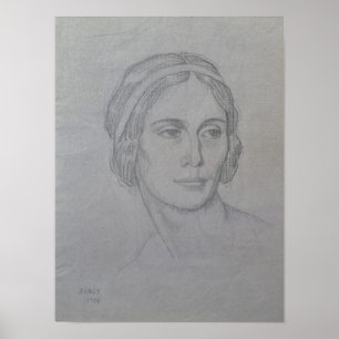 Porträt von Anna Pavlova, 1908 Poster