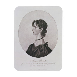 Porträt von Anne Bronte (1820-49) von einem Magnet