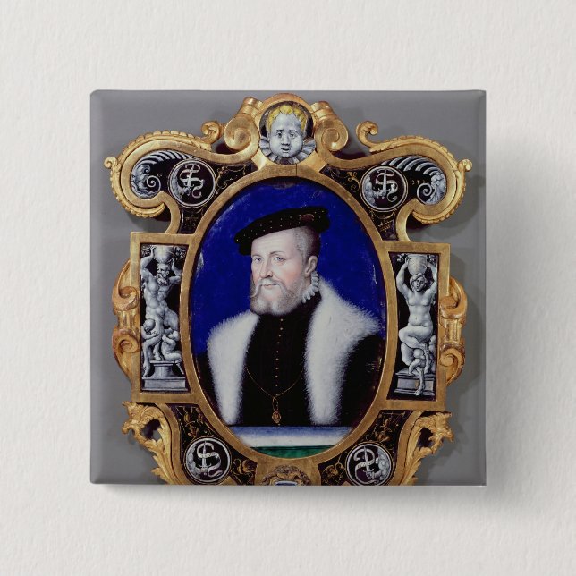 Porträt von Anne, erster Herzog von Montmorency Button (Vorderseite)