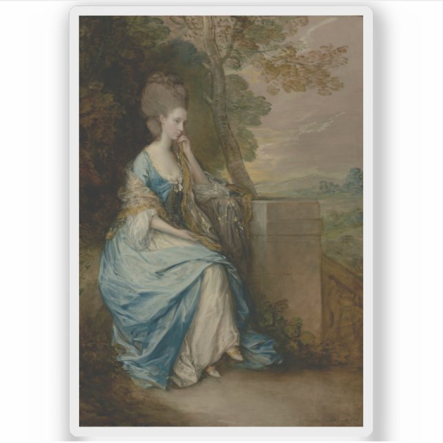 Porträt von Anne, Gräfin von Chesterfield Aufkleber (Vorderseite)