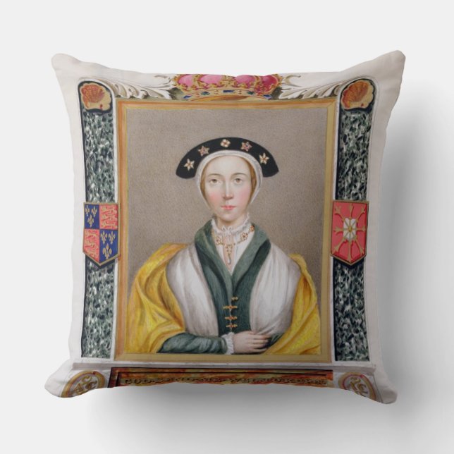 Porträt von Anne von Cleves (1515-57) 4. Königin Kissen (Vorderseite)