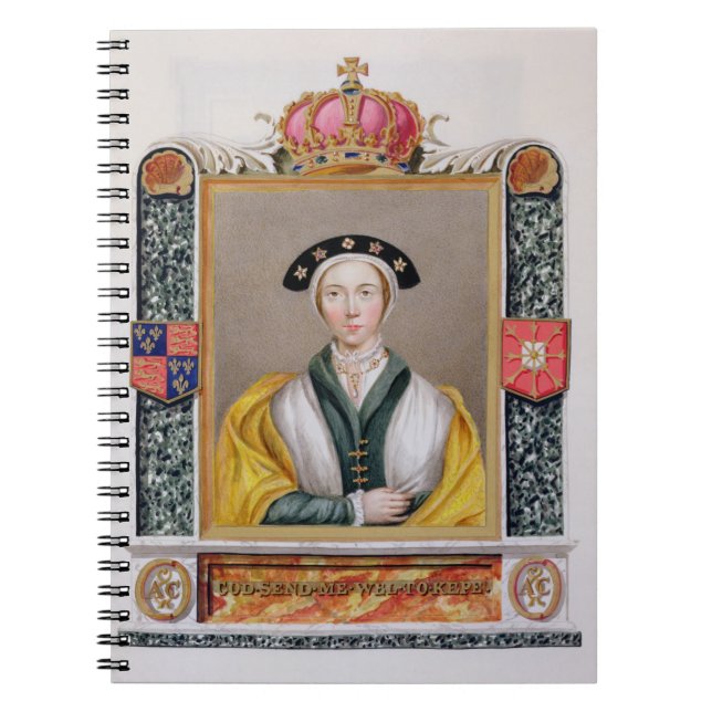 Porträt von Anne von Cleves (1515-57) 4. Königin Notizblock (Vorderseite)