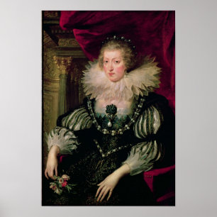 Porträt von Anne von ÖsterreichInfanta von Spani Poster