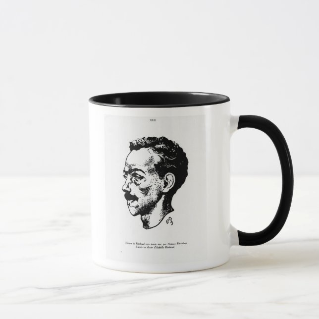 Porträt von Arthur Rimbaud Tasse (Rechts)