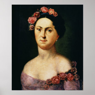 Porträt von Avdotia Istomina, 1830s Poster