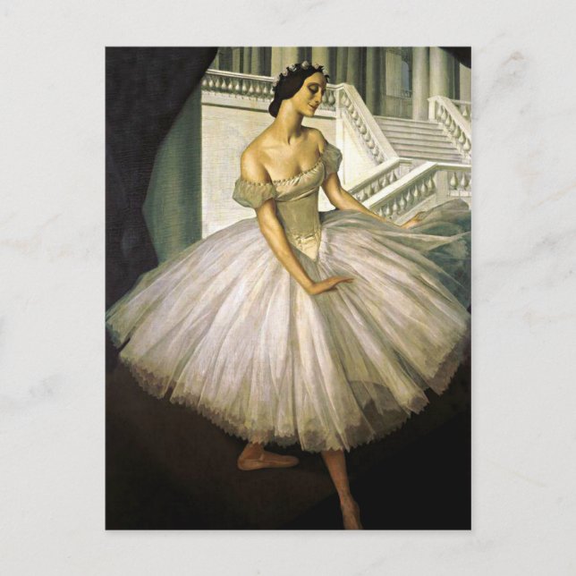 Porträt von Ballerina Anna Pavolva Postkarte (Vorderseite)