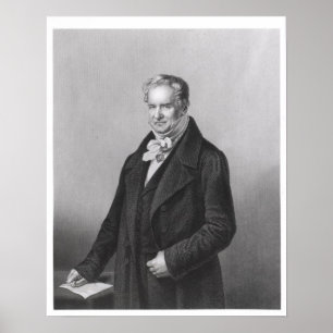 Porträt von Baron Alexander von Humboldt Poster