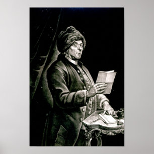 Porträt von Benjamin Franklin, 1777 Poster