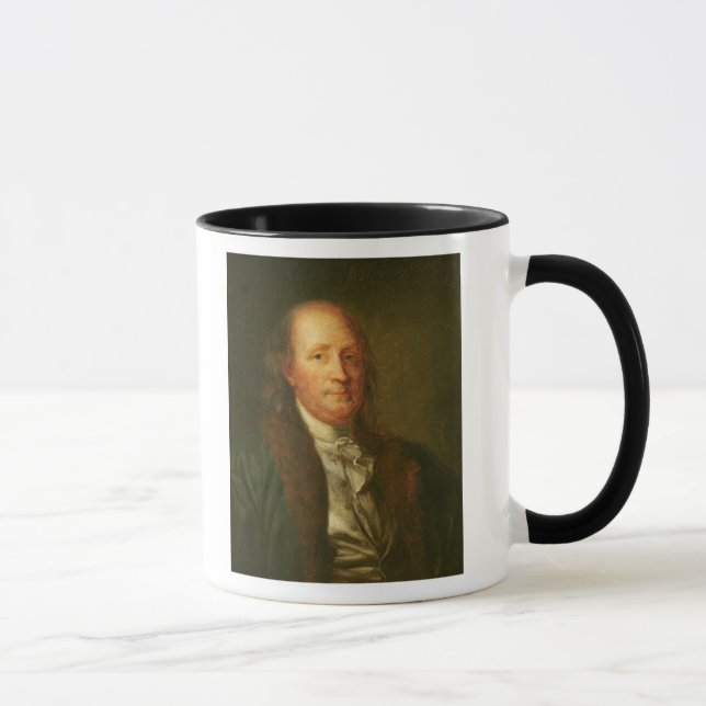 Porträt von Benjamin Franklin Tasse (Rechts)