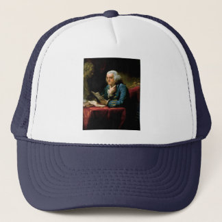 Porträt von Benjamin Franklin Truckerkappe