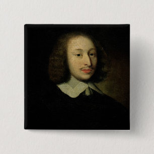 Porträt von Blaise Pascal Button
