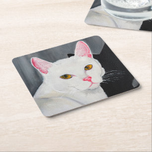 Porträt von Blanca Malerei von Alfred Fox Rechteckiger Pappuntersetzer