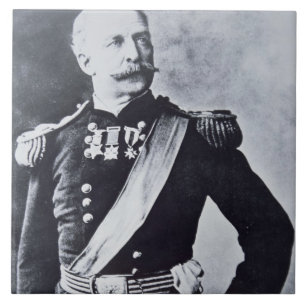 Porträt von Brigadegeneral Nelson A. Miles (183 Fliese