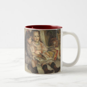 Porträt von Caillebotte Children von Pierre Renoir Zweifarbige Tasse