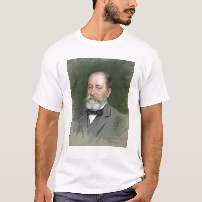Porträt von Camille Heiligem-Saens 1903 T-Shirt (Vorderseite)