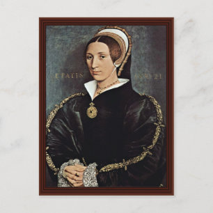Porträt von Catarina Howard 5. Ehefrau von König H Postkarte