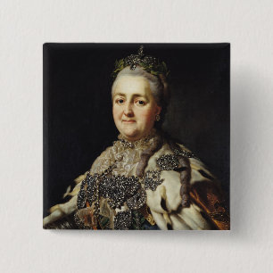 Porträt von Catherine II von Russland 2 Button