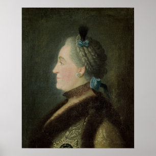 Porträt von Catherine II von Russland Poster