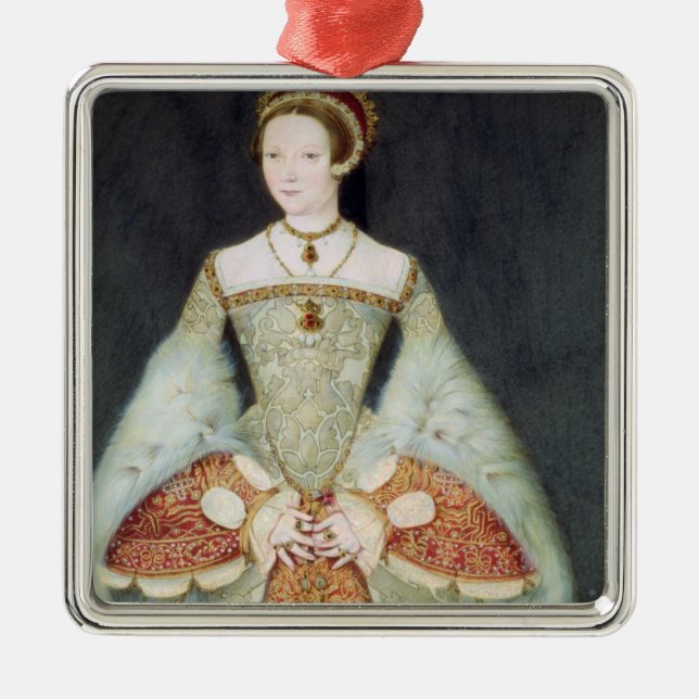 Porträt von Catherine Parr (1512-48), 1545 (Farbe Silbernes Ornament (Vorne)