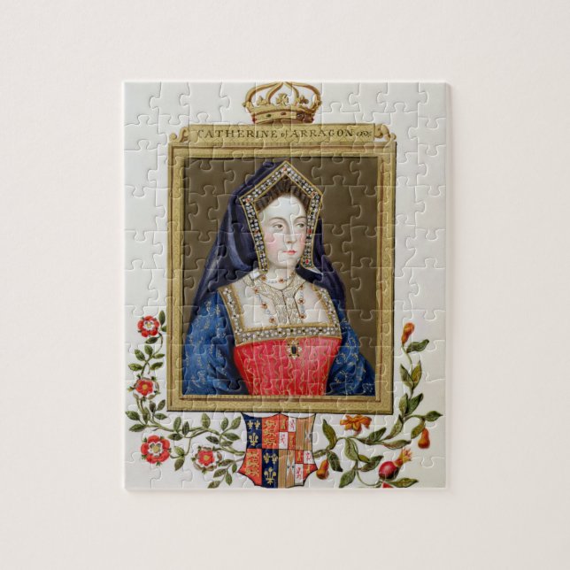 Porträt von Catherine von Aragonien (1485-1536) 1. Puzzle (Vertikal)