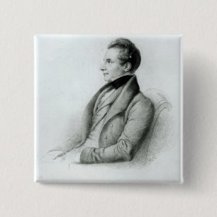 Porträt von Charles Babbage 1832 Button