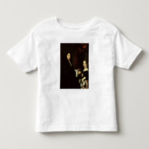 Porträt von Charles Couperin und die Tochter Kleinkind T-shirt