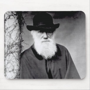 Porträt von Charles Darwin 1881 Mousepad