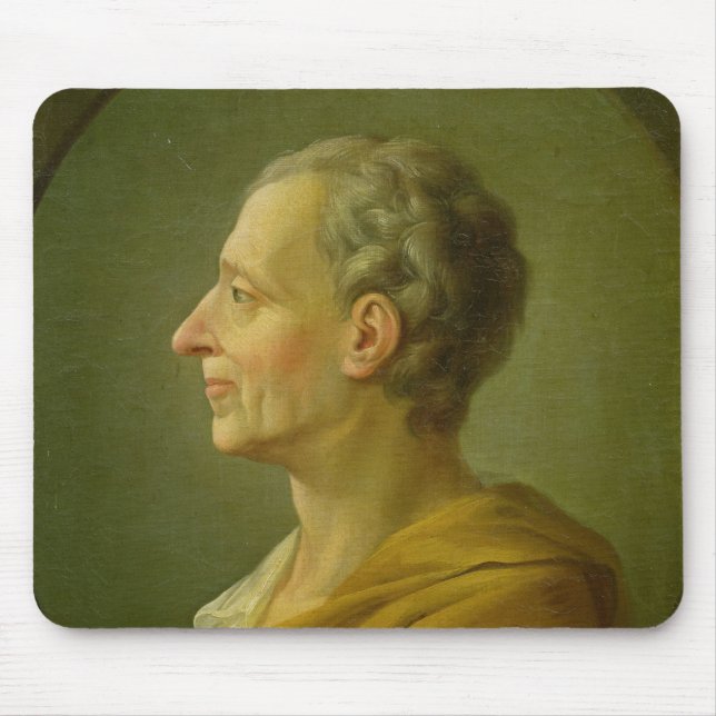 Porträt von Charles de Montesquieu Mousepad (Vorne)