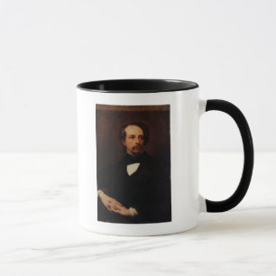 Porträt von Charles Dickens 1855 Tasse