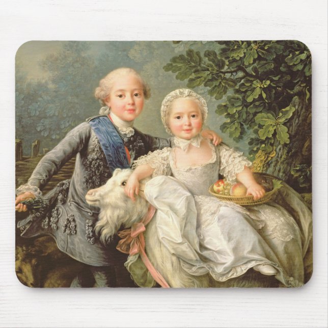 Porträt von Charles Philippe von Frankreich Mousepad (Vorne)